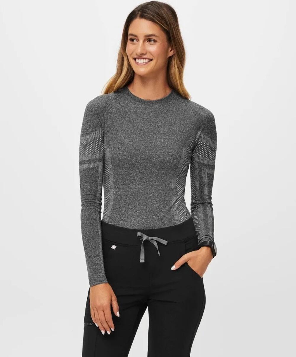 FIGS Salta Underscrub long sleeve base layer Graphite Gray